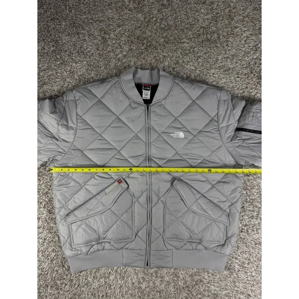 The North Face Never Stop Exploring Gray Quilted Jacket Men's Size 2XL
